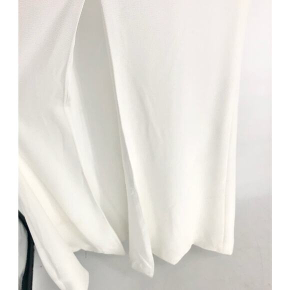 DRESS THE POPULATION Sandra Trumpet Gown Dress Small White Stretch Crepe NWT - Picture 7 of 13